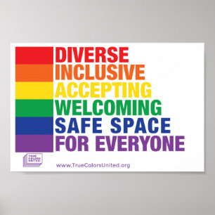 Affiche sûre de l'espace