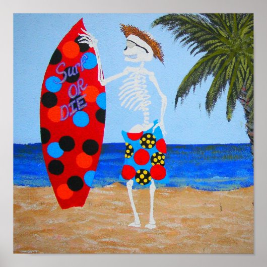 Affiche Surf ou mourir (Devant)