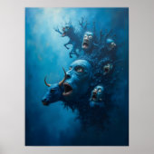 Affiche Surreal Blue Scream Creats (Devant)