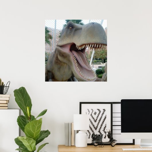 Affiche T-Rex (Bureau à domicile)