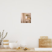 Affiche Table de Ferme de Style Country Français (Cuisine)