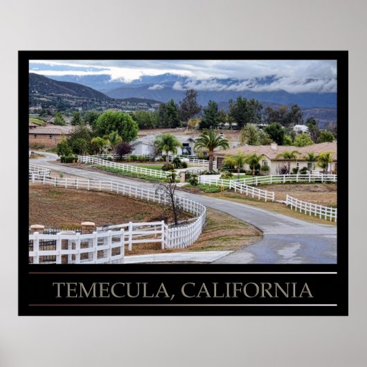 Affiche Temecula, Californie (Devant)