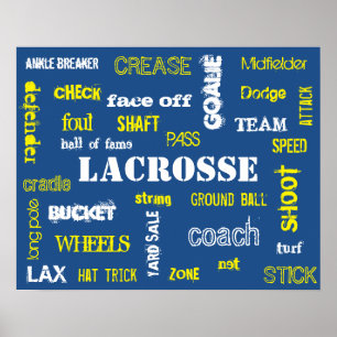 Affiche terminologique de lacrosse !