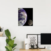Affiche Terre et Lune (Bureau à domicile)