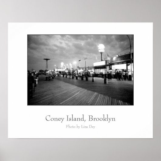Affiche 'The Boardwalk at Night' (Devant)