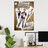 Affiche théâtrale des perdants (Bureau à domicile)