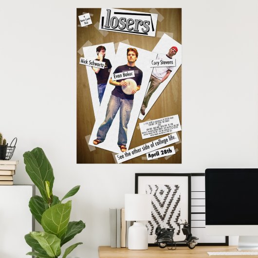 Affiche théâtrale des perdants (Bureau à domicile)