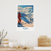Affiche Tignes France Impression Ski 1 (Cuisine)
