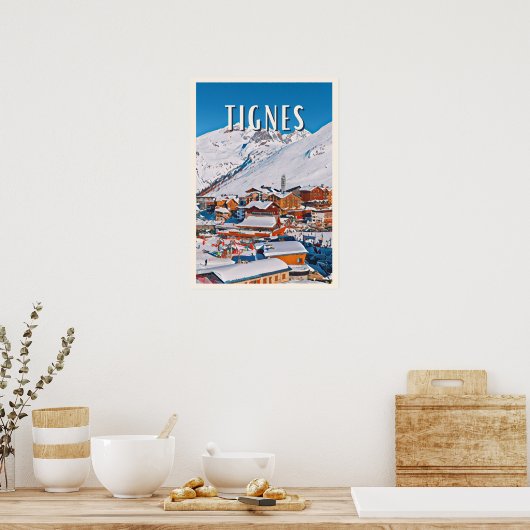 Affiche Tignes Station de ski (Cuisine)