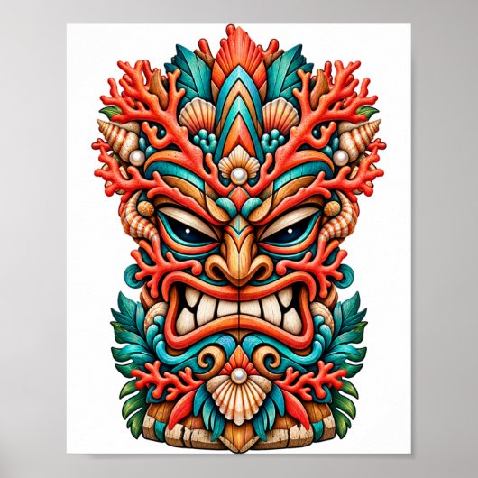 Affiche Tiki Coral Fire (Devant)