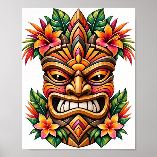 Affiche Tiki de Hibiscus Sunset (Devant)
