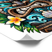 Affiche Tiki Deep Teal Reef (Coin)