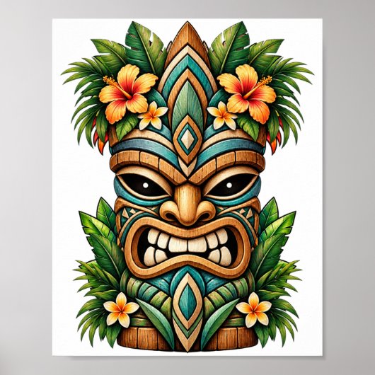 Affiche Tiki Fleur de Jade Douce (Devant)