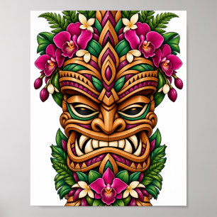Affiche Tiki Orchid Flame
