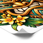 Affiche Tiki Parrot Bloom (Coin)