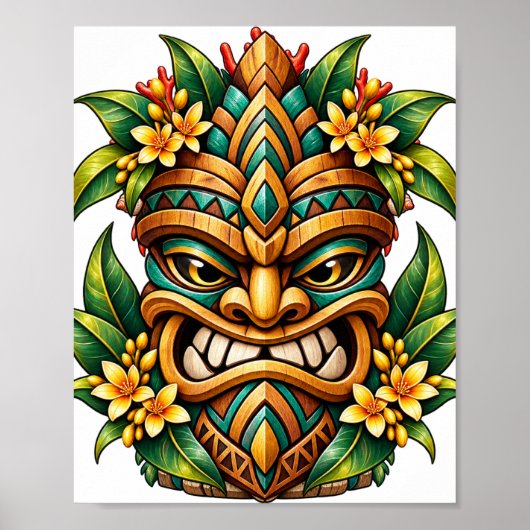 Affiche Tiki Parrot Bloom (Devant)