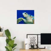 Affiche Tortue de mer (Bureau à domicile)