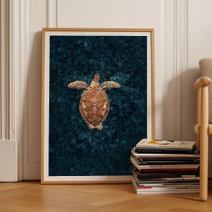 Affiche Tortue de Mer Impression Tortue de Mer Pos