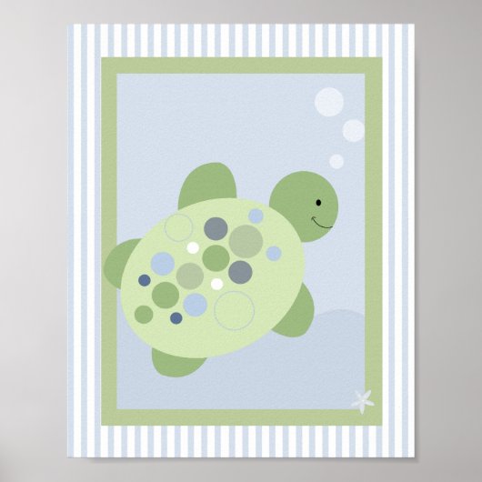 Affiche tortue de récif 8 (Devant)