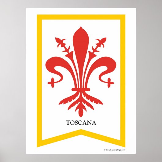 Affiche Toscane Toscane Italie (Devant)