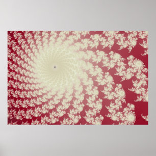 Affiche Tourbillon Rouge Lisse