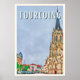 Affiche Tourcoing Photo Vintage