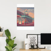 Affiche touristique de Brighton (Bureau à domicile)