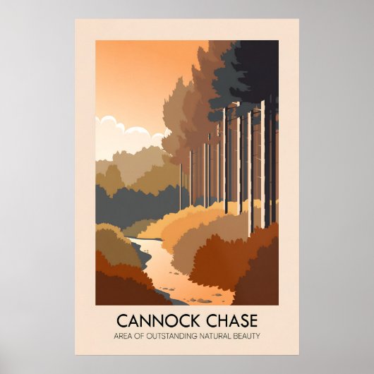 Affiche touristique de Cannock Chase AONB (Devant)