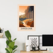 Affiche touristique de Cannock Chase AONB (Bureau à domicile)