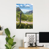Affiche touristique de Glencoe Écosse (Bureau à domicile)
