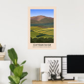 Affiche touristique de la Clwydian Range AONB (Bureau à domicile)