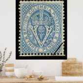 Affiche touristique de la Colombie-Britannique vin (Cuisine)