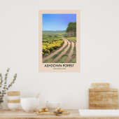 Affiche touristique de la forêt d'Ashdown (Cuisine)