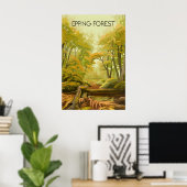 Affiche touristique de la forêt d'Epping (Bureau à domicile)