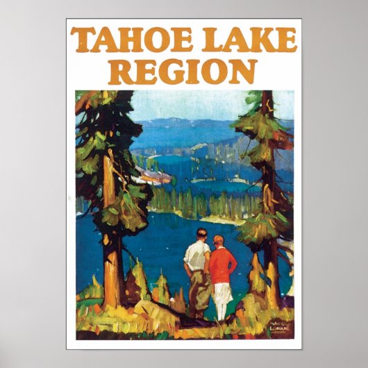 Affiche touristique de la région du lac Tahoe (Devant)