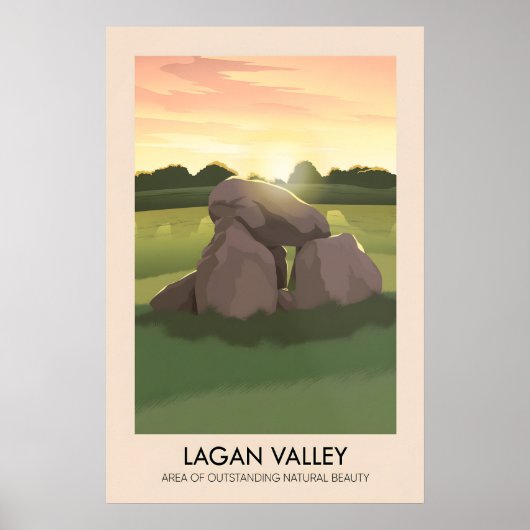 Affiche touristique de la vallée de Lagan AONB (Devant)