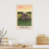 Affiche touristique de la vallée de Lagan AONB (Cuisine)