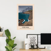 Affiche touristique de l'AONB de Cornouailles (Bureau à domicile)