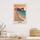 Affiche touristique de l'AONB du Dorset (Cuisine)