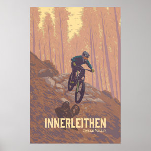 Affiche touristique de vélos tout terrain d'Innerl