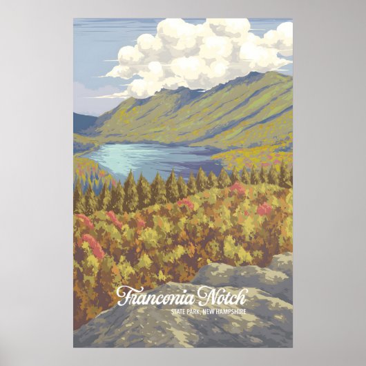 Affiche touristique du parc d'État de Franconia No (Devant)