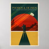 Affiche touristique Mars pour Phobos et Deimos (Devant)