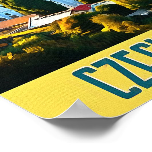 Affiche touristique République tchèque (Coin)