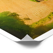 Affiche touristique Toscane-Italie (Coin)