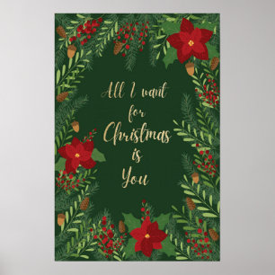 Affiche Tout ce que je veux pour Noël c'est toi