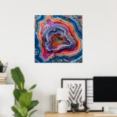 Affiche tranche d'agate (Bureau à domicile)
