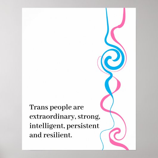 Affiche Trans Minimaliste  (Devant)