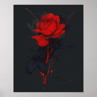 Affiche Trash Polka Rose