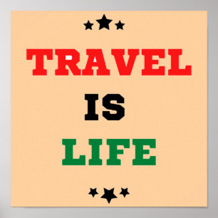 Affiche Travel Is Life