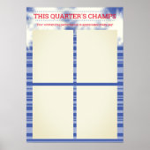 Affiche trimestrielle de l'employé du mois pour 8, (Devant)